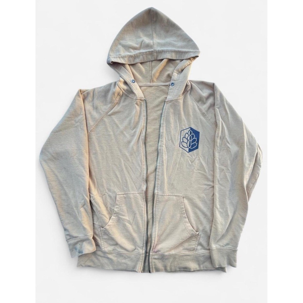 Turning Point Bedford Texas Brewery Beer Hoodie Men's M-L (Missing Tag & Zipper)